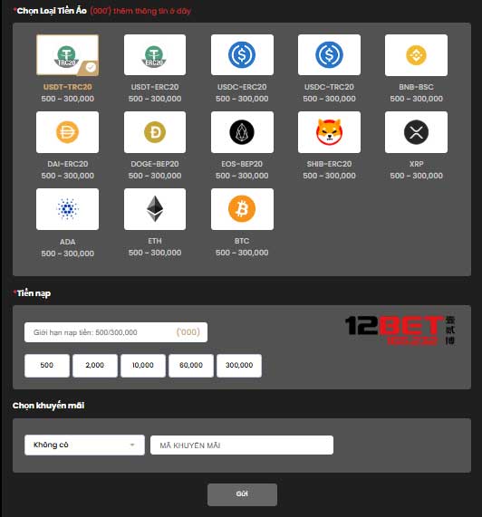 Cẩm Nang Nạp Tiền 12Bet: Hướng Dẫn Đầy Đủ Cho Mọi Người Chơi! 13 Nạp tiền 12Bet bằng tiền ảo